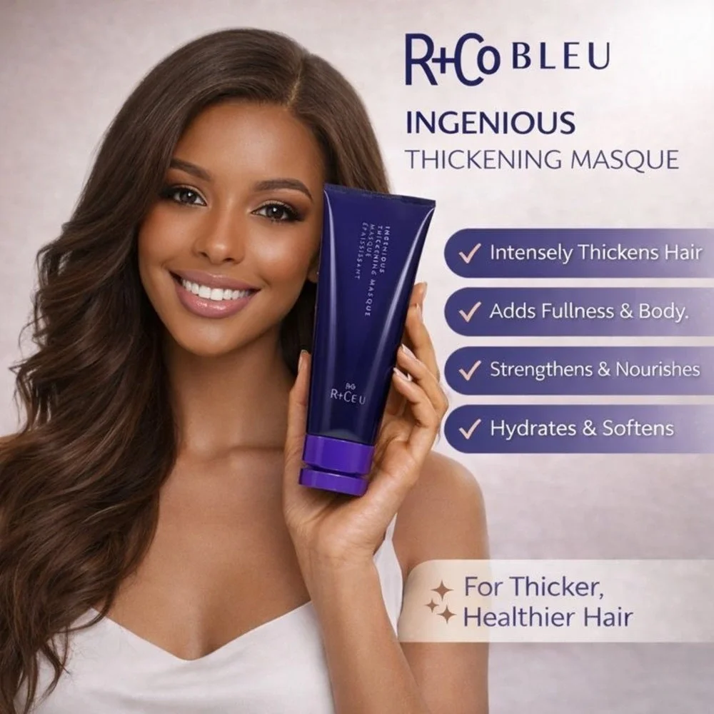 R+Co‎ Bleu Ingenious Thickening Masque 148 ml 5 oz Vintage Salon Hair Reviver